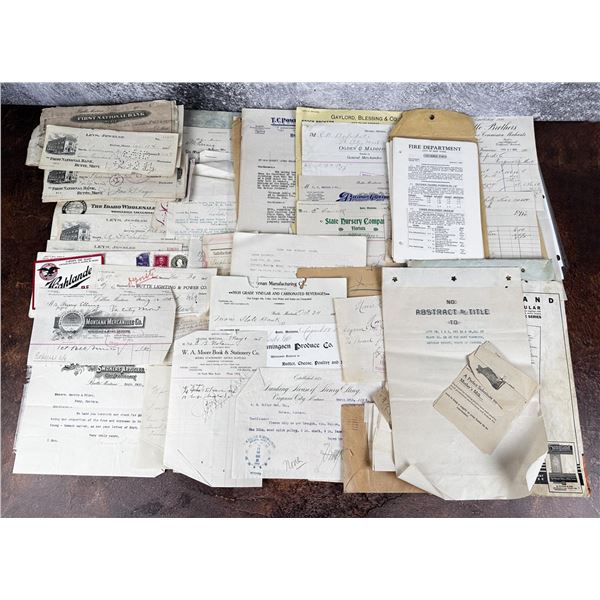 Collection of Antique Montana Paper Ephemera