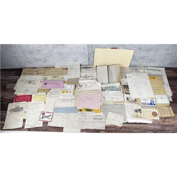 Collection of Antique Montana Paper Ephemera