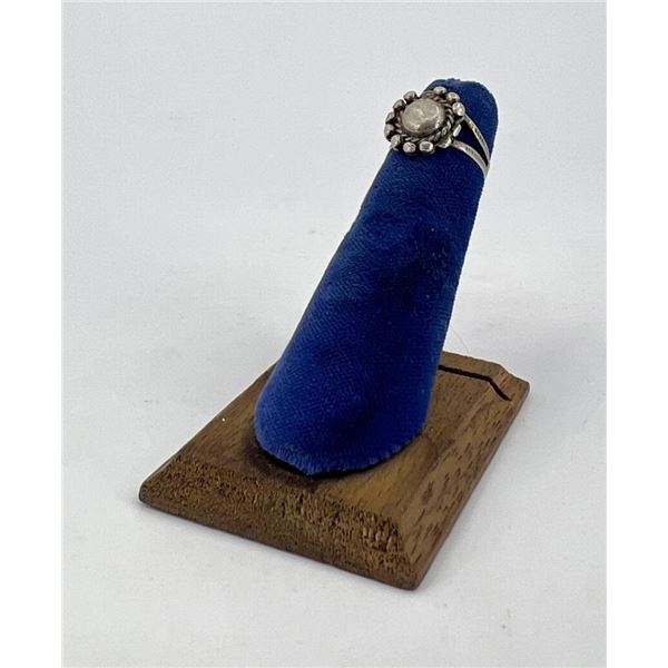 Navajo Sterling Silver Ring Whirling Logs