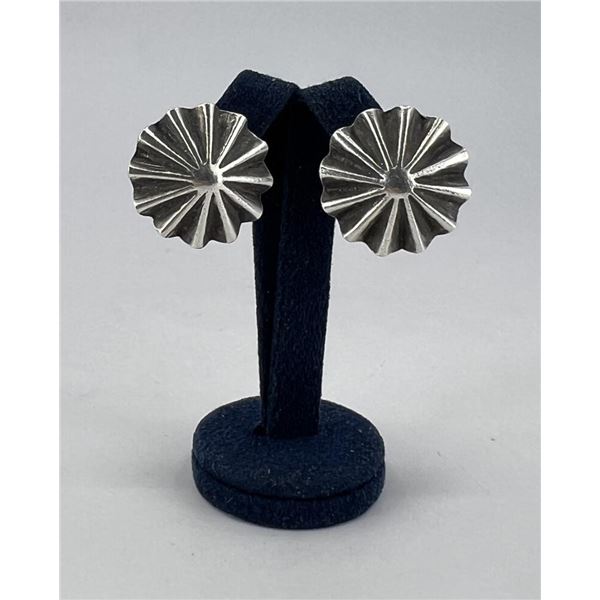 Navajo Old Pawn Sterling Silver Earrings