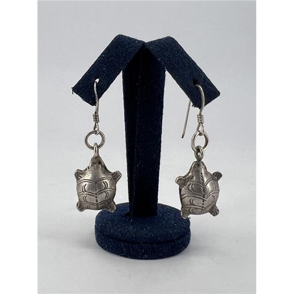 Sterling Silver Turtle Earrings