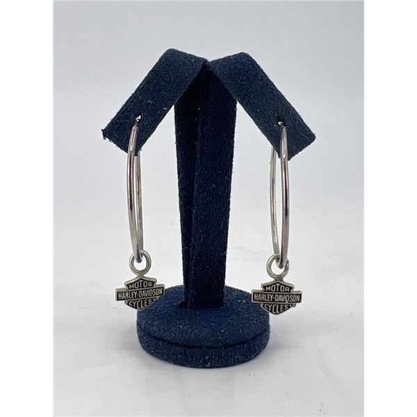 Harley Davidson Sterling Silver Earrings