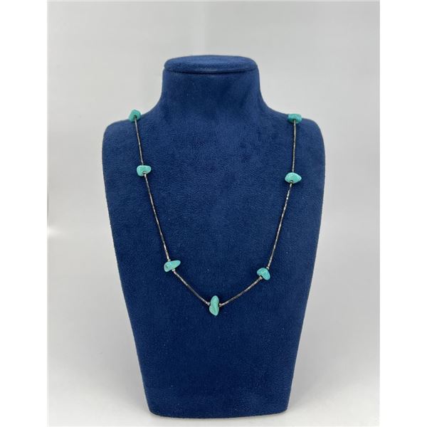 Navajo Sterling Silver Turquoise Necklace