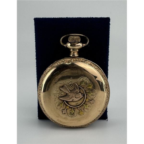 Tri Color Gold Waltham Hunter Case Pocket Watch