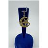 Image 1 : 10k Gold Moon & Star Nugget Necklace Pendant