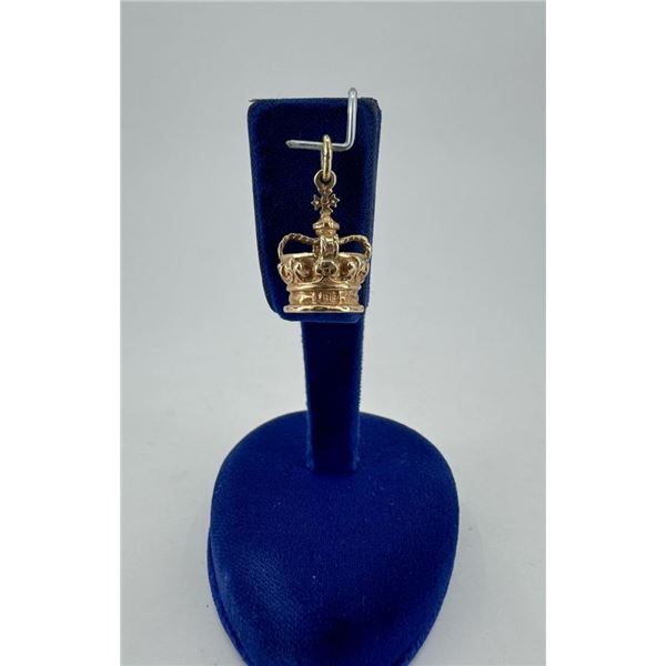 10K Gold Crown Charm