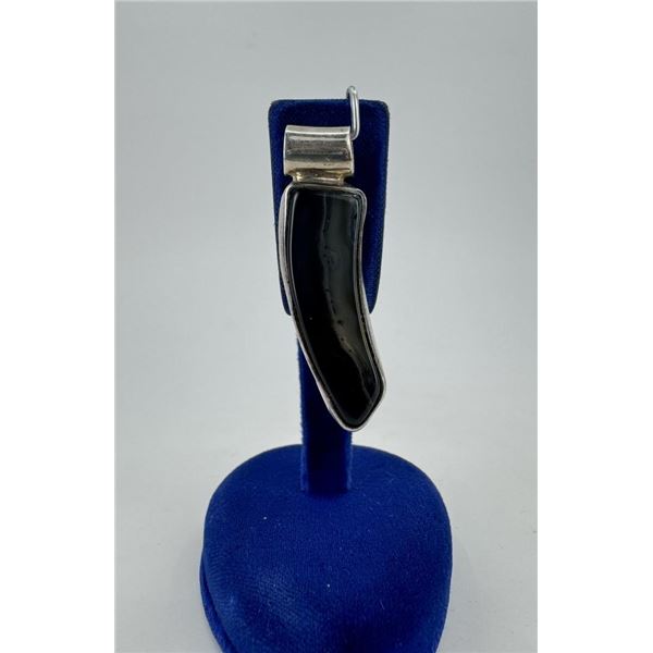 Sterling Silver Agate Necklace Pendant
