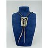 Image 1 : Zuni Indian Inlaid Sterling Silver Bolo Tie