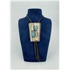 Image 1 : Navajo Sterling Silver Turquoise Bolo Tie