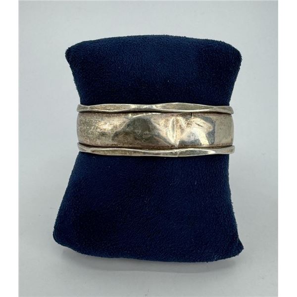 Taxco Mexico Sterling Silver Cuff Bracelet