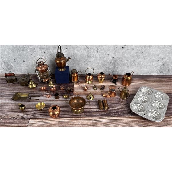 Collection Of Miniature Brass & Copper Items