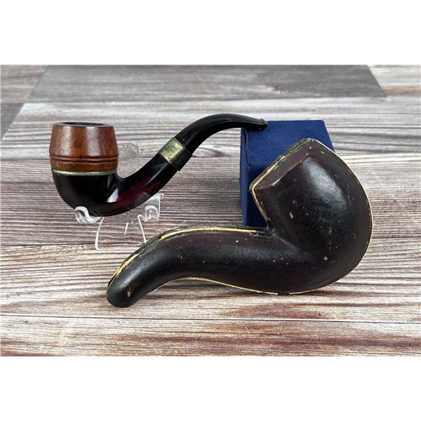 Vintage Estate Tobacco Smoking Pipe in Case