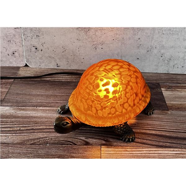 Art Glass Turtle Lamp