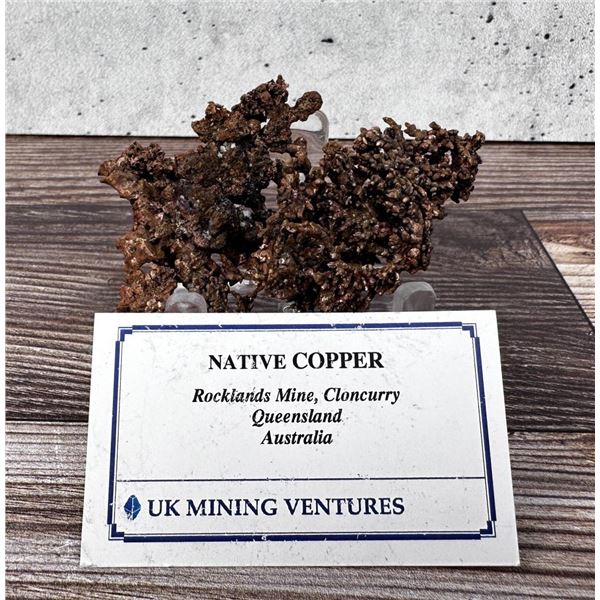 Native Copper Specimen Queensland Australia