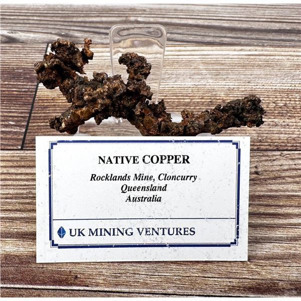 Native Copper Specimen Queensland Australia