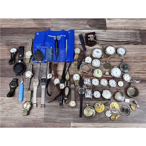 Large Collection Of Watches & Parts