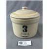 Image 1 : Vintage #3 Medalta Potteries Redcliff, Alta. Crock Pot w/ Lid. Approx. 5" H x 6.5" Diam