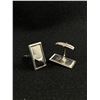 Image 2 : Pair of Cufflinks 1960s Black Alaska Panels
