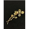 Image 2 : Vintage Silver Flower Brooch