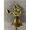 Image 2 : Vintage Brass 5" H Door Knocker & 5.5" Brass Bell
