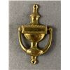 Image 3 : Vintage Brass 5" H Door Knocker & 5.5" Brass Bell