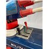 Image 5 : Vintage MAR Toys Japan, Tin Military Air Defense Vehicle w/Bullet Gun. Approx. 15" L