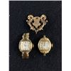Image 1 : Lovely Antique Engraved Pin/Brooch and 2 Ladies Watches (As Found Bulova and Leroy)