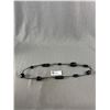 Image 2 : Extra Length Black Bakelite Dr Lucite Beads Necklace