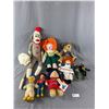 Image 1 : Vintage Toy Lot Including Raggedy Anne, Raggedy Andy, Sock Monkey, Paddington Bear & More