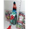 Image 2 : Lot of New Christmas Wine Bottle Gift Toppers | Hat & Scarf Accessory | Various Patterns/Characters