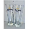 Image 1 : Set of 2 Corona Extra Beer Draught Glasses