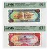 Image 1 : Central Bank of the Dominican Republic, 1978-87, Pair of Specimen Banknotes