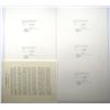 Image 2 : Kingdom of Hawaii, 1879 Currency Series Silver Certificates of Deposit, Reprint Proof Souvenir Card 