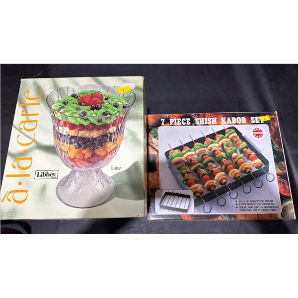 7 Piece Shish Kabob & Libby Flan Bowl