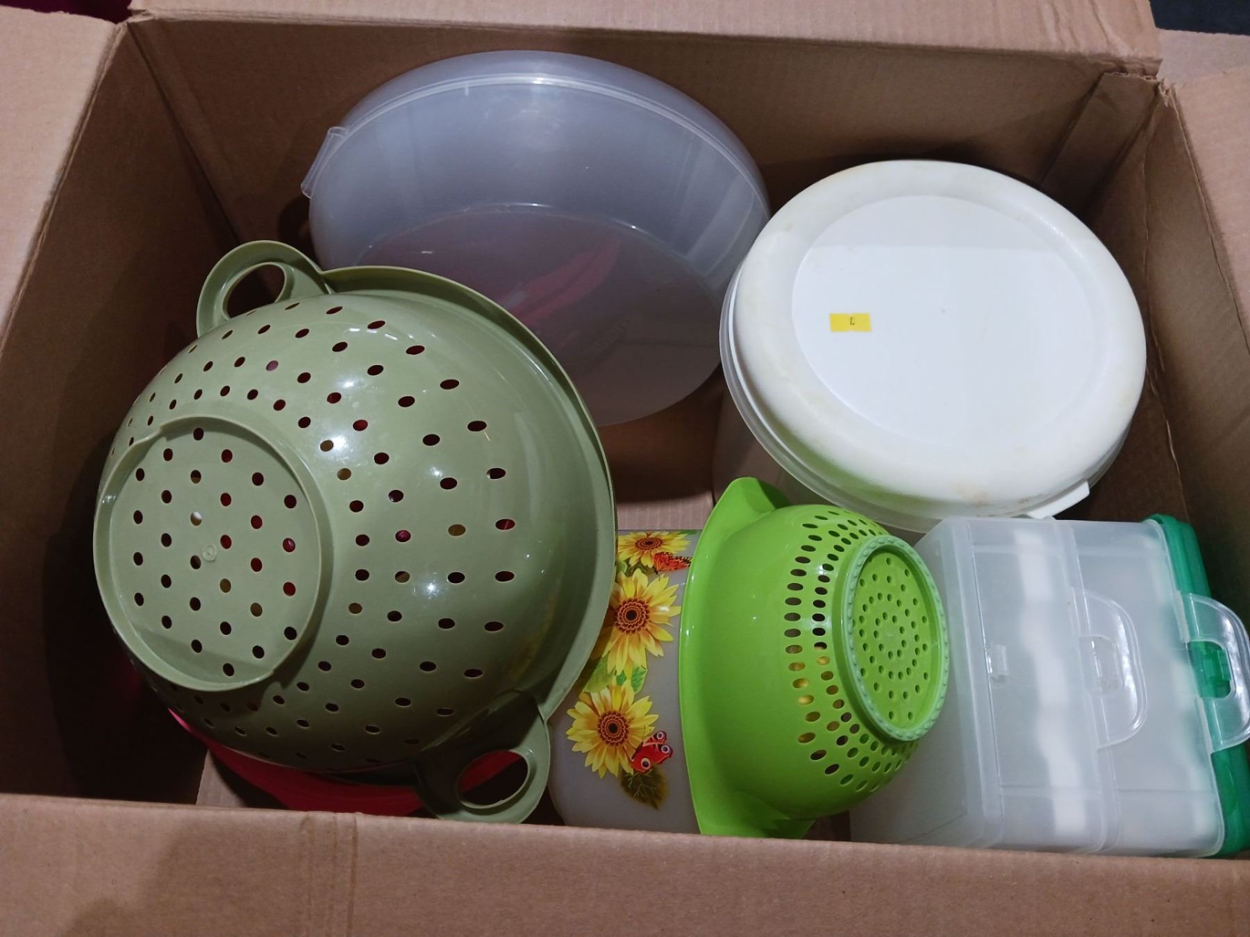 Like Tupperware Box Two Large Boxes Mixed Tupperware - Beck Auctions Inc.