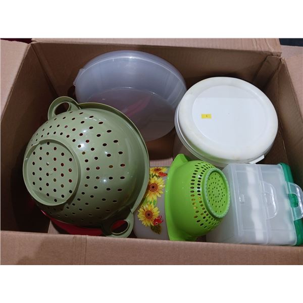 Two Large Boxes Mixed Tupperware