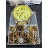 Image 1 : Massive Pin Collection & Plastic Watch Clock