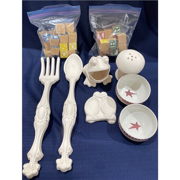 Collection of Paintable Ceramics and More