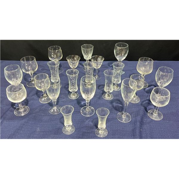 Variety of Stemmed Glassware