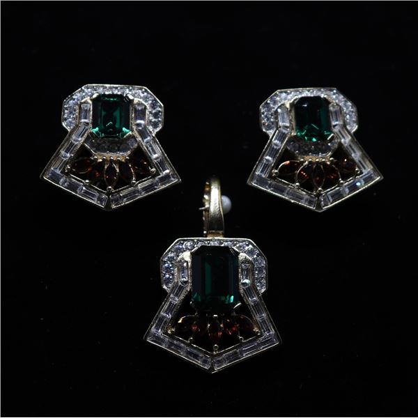 Art Deco Style Demi Parure by Butler