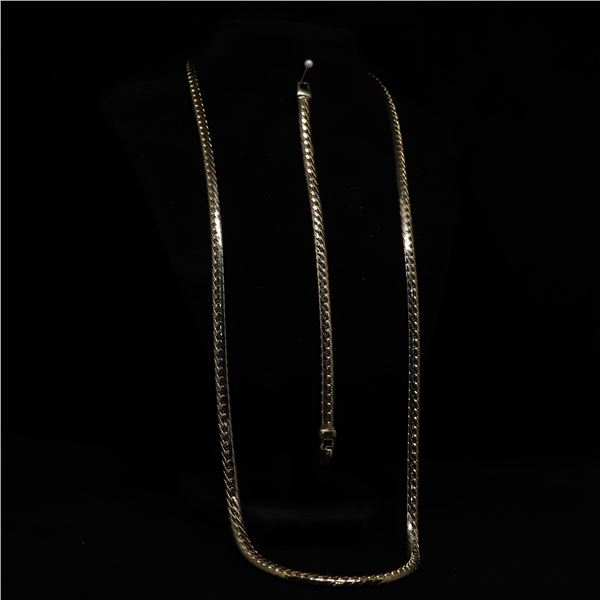 Golden Chain and Bracelet