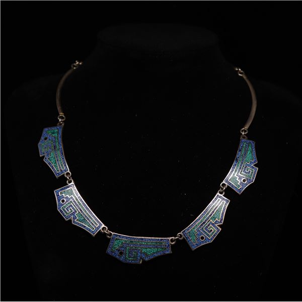 Torquoise Obsidian Necklace