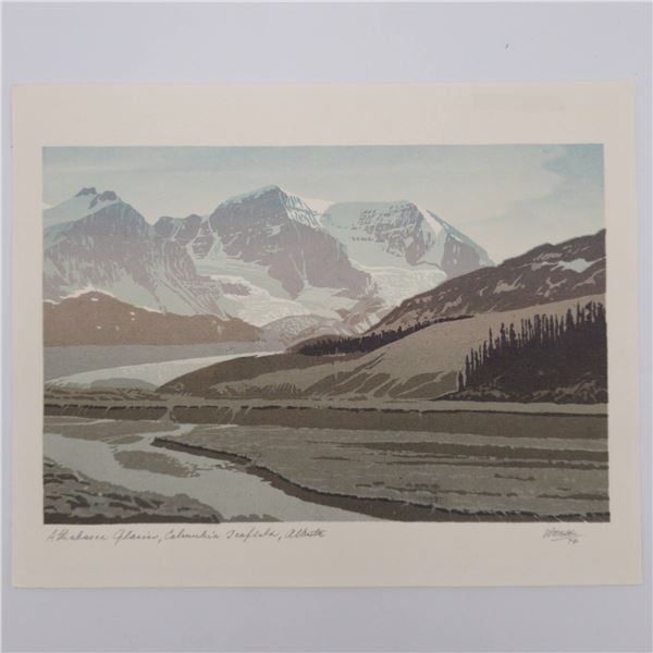 Serigraph by George Weber - Columbia Icefields Athabasca Glacier- 74
