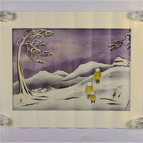 Japanese Print #1 (winter scene)