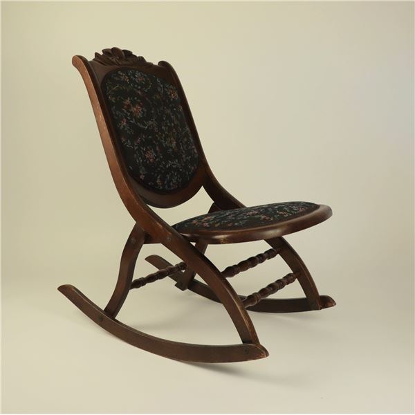 Folding Victorian Rocking Chair