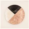 Image 1 : Lazy Susan, 3 stone (pink granite, white and black marble