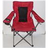 Image 1 : RED OUTBOUND MESH BACK CAMP CHAIR