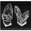 Image 1 : PAIR OF VINTAGE MIKASA ART DECO TULIP CRYSTAL