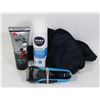 Image 1 : BOX OF MENS SELF CARE ITEMS INCLUDING BRAUN S3
