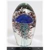 Image 1 : BLUE JELLYFISH WITH PURPLE ACCENT PAPERWEIGHT